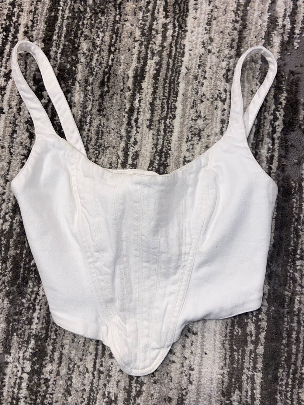 Zara white corset top size XS